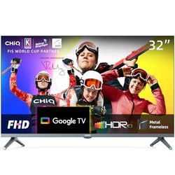 CHiQ L32H8CG - 32 inch Google TV - Metal Frameless - HDR10&HLG - Google Play store