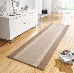 Hanse Home Tapete de corredor com faixa de 80 x 350 cm, tapete de corredor macio de pelo curto, tapete de design moderno para corredor, quarto, quarto das crianças, casa de banho, sala de estar,