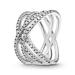 Pandora Femme Argent Bagues - 196401CZ-62