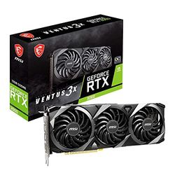 MSI GeForce RTX 3060 VENTUS 3X 12G OC Scheda Video gaming - 12GB GDDR6, 1807 MHz, PCI Express Gen 4, 192-bit, 3x DP v1.4a, HDMI 2.1 (Supporta 4K)