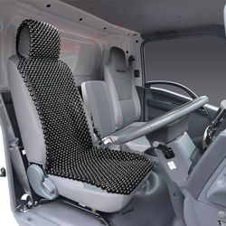 KENNISI Funda de Asiento con Cuentas Naturales para Coche, camión, refrigeración, Asiento de Coche, Almohadilla de Cuentas de Madera Duradera para Todas Las Estaciones, Libre de presión Universal