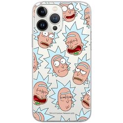 ERT GROUP etui na telefon Iphone 13 PRO MAX, case oryginalny i oficjalnie licencjonowany przez Rick and Morty, wzór Rick & Morty 015, optymalnie dopasowane, plecki z TPU częściowo przeźroczyste