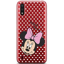 ERT GROUP mobiel telefoonhoesje voor Samsung A01 origineel en officieel erkend Disney patroon Minnie 008 optimaal aangepast aan de vorm van de mobiele telefoon, gedeeltelijk bedrukt