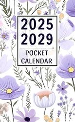 2025-2029 Pocket Calendar: Five Years Monthly and Weekly Planner From January 2025 To December 2029 for Purse