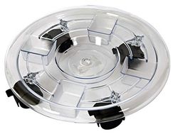 Verdemax cm 30 klassieke plastic trolley met 4 wielen