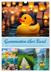Gummienten über Bord (Wandkalender 2026 DIN A3 hoch), CALVENDO Monatskalender: Der Weg der Gummienten wird von Forschern bis heute interessiert verfolgt