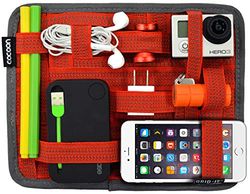 Cocoon GRID-IT - 7-9" iPad accessoires & organizer met elastische banden/praktische organizer voor aktetas/organisatiesysteem voor tablets met lus & incl. muismat - rood / 18,4 x 1 x 23,5 cm