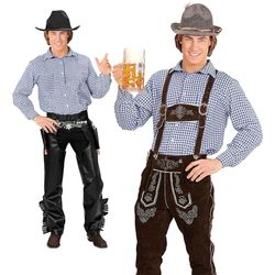 W WIDMANN MILANO Party Fashion - Chemise bavaroise, Haut, Fête de la bière, Fête populaire, Carnaval, Fête à thème