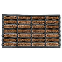 Maine Furniture Co OCCO Karlstad 40 cm x 70 cm Outdoor Heavy Duty Coir Rubber Backed Antiscivolo Mud Zerbino I Fuori, Beige, 40 x 70 cm