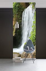 Komar - fleece fotobehang SWOOSH - 100 x 280 cm - behang, muur decoratie, waterval, rivier, natuur, bos, zee - 157-DV1