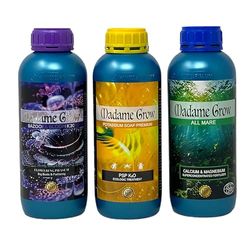 Madame Grow - Nutrizione Avanzata con Concime Concentrato - per Piante Verdi e Fioritura - 3 x 1 L