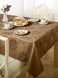 Emma Barclay Nappe damassée en Jacquard Café 52 x 52 (132 x 132 cm)