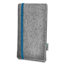Stilbag Filtväska 'LEON' för Samsung Galaxy J5 – färg: blå-ljusgrå