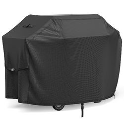 BROSYDA Funda para Barbacoa 147x61x122cm, Impermeable, Anti-Viento, Anti-UV, Anti-Desgarros, Cubierta de Barbacoa Protector de Tela Oxford 600D con Mosquetón y Cordón