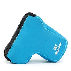 MegaGear - Capa de neoprene ultra leve com mosquetão para Sony Alpha A6500, azul