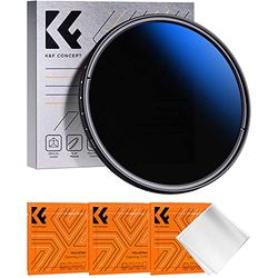 K&F Concept Nano-K 82mm Filtro Variabile ND2-400 (1-9 stop) in Vetro Ottico con Nano-Rivestimento a 18 Strati per Obiettivi 82mm