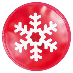 eBuyGB Pack of 4 Instant Heating Gel Hand Warmers, Red Snowflake