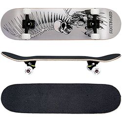 FunTomia® Skateboard 31 INCH (78,5 cm) met een Canadees 7-laags esdoorn deck / MACH1® High Speed lagers/wielen 53x34mm 100A (gier)