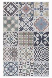Tadi & Imperio1979 Alfombra vinílica hidráulica de baldosas Multicolor para Cocina, Pasillo, Aseo, dormitorios con revés PVC Antideslizante., ALHAMBRA-05