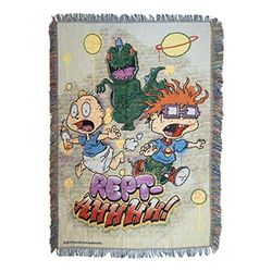 Nickelodeon Nick Rewind, Reptahhhh Woven Tapestry Throw Blanket, 48" x 60" Überwurf-Decke