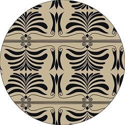 Bonateks, Round Digital Printed Mouse Pad, Non-Slip Base, for Office and Home, Diameter:22cm