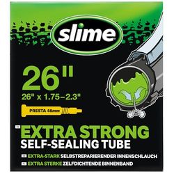 Slime 30060 Câmara interior de bicicleta com selante de furos Slime, vedação automática, prevenção e reparação, válvula presta, 47/57 - 559 mm (26 x 1,75-2,125 pol)