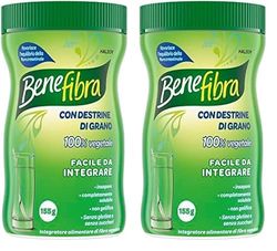 Benefibra Polvere Integratore Alimentare di Fibre Vegetali Equilibrio Flora Intestinale Intestino Pigro e Irritabile 155 g (Confezione da 2)