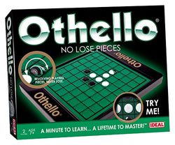 IDEAL | Othello No Lose Pieces: A minute to learn… a lifetime to master! | Family Strategy Game | For 2 Players | Ages 7+