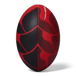Canterbury Thrillseeker Spelen Rugby Bal, Zwart/Rood, 5