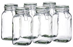 MÄSER, Série Gothika, frascos com tampa mecânica, fabricados na Alemanha, muitos tamanhos diferentes, vidro, transparente, 2,5 L