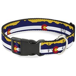 Buckle Down 15–66 cm Colorado Drapeau/Mountain Silhouette Plastique Jaune Pince à col, Grande
