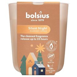 Bolsius - Silent Night - Scented Candle - Burning time of 25 Hours - 80x73 mm - Natural extracts – Contains Vegan Wax – Palm Oil-Free