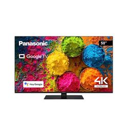 Panasonic TX-50MX700E, Smart TV LED 4K Ultra HD da 50 Pollici, High Dynamic Range (HDR), Dolby Atmos e Dolby Vision, Google TV, Assistente Google, Chromecast, Piedistallo Centrale, Nero