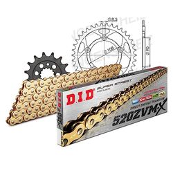 Kettingset DID staal 520ZVM-X / 108 eindeloos voor Ducati Paso 906 cc Bj. 1989