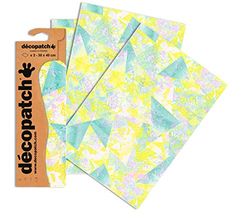 Decopatch C748O - 1 busta da 3 fogli di carta stampata 30x40 cm, Grafica pastello
