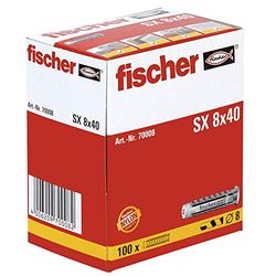 fischer - Chevilles nylon SX 8 x 40 / Boîte de 100