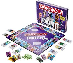 Hasbro Monopoly – Fortnite Juego en Caja, Temporada 2, edición Italiana