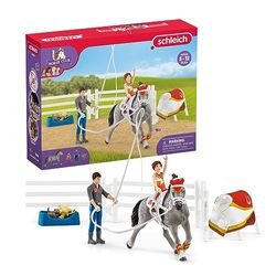 schleich 42443 HORSE CLUB Mias Voltigier-Riddarset, för barn från 5–12 år, HORSE Club – lekset