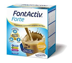 FontActiv Forte Sabor Café Descafeinado | 14 Sobres | Suplemento Nutricional con Fibra para Adultos - 0% Azúcares añadidos