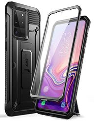SUPCASE UB Pro Series Progettato per Samsung Galaxy S20 Ultra 5G Caso, Pellicola Protettiva Schermo Integrata con Fondina Integrale e Cavalletto per Galaxy S20 Ultra (2020) (nero) - 17,5 cm