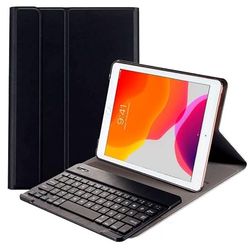 Cool funda polipiel negra para apple ipad 2019 10.2" + teclado bluetooth