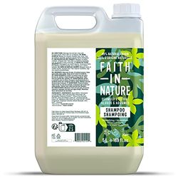 Faith in Nature Shampoo Naturale all'Alga Marina & Agrumi, Disintossicante, Vegano e Non Testato su Animali, Senza SLS e Parabeni, Tutti i Tipi di Capelli, Flacone Ricaricabile da 5 L