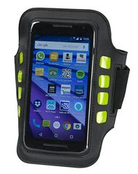 Aura Unisex LED-armband Hi Visibility telefonhållare, svart, en storlek