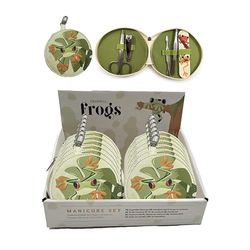 Set Manicure da Viaggio 5 pezzi - Rotondo - Rane Tropicali - Puckator