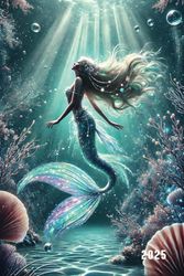 2025 Planner: Mystical Mermaid Design – Monthly & Weekly Organizer
