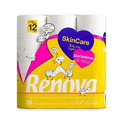 Renova Toiletpapier Skin Care Purissimo - 12 rollen zuiver wit (200088243)