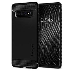 Spigen Rugged Armor Case Compatibel met Samsung Galaxy S10 Hoesje -Zwart