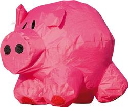 Hq Invento Bouncing Buddy Figurines para jardín, Nylon, Cochon, Único