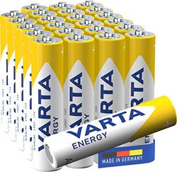Varta Pilha Energy AAA Micro LR03 (embalagem de 24 unidades), pilha alcalina "Made in Germany", adequada para raios e relógios de parede