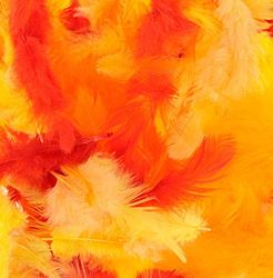 Artemio Coloured Feathers 10 g Yellow